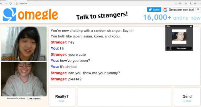 Video chat omegle Omegle: Children